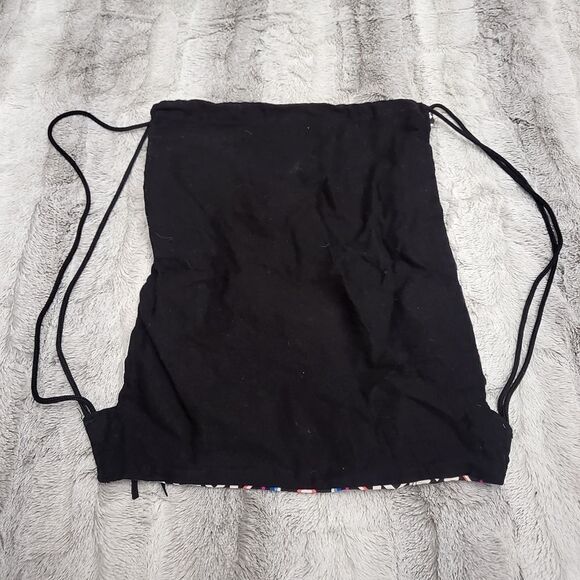 Justice black drawstring backpack - Picture 4 of 4